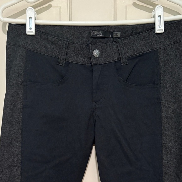 Prana Skinny Stretch Pants Size 6 Women’s Black & Gray Outdoor Hiking Camping - Picture 1 of 6